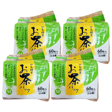 其他 日本製沖泡濾袋60枚4包, 寬底設計方便放入茶葉，堅固耐用不易破損, 60入, 4包