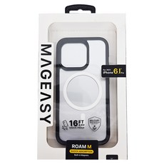 MAGEASY ROAM M 防摔手機殼，支援MagSafe, iPhone 15 Pro, 午夜黑