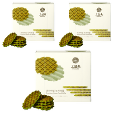 OSULLOC 頂級鬆餅餅乾 綠茶口味, 72g, 3盒
