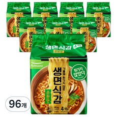 풀무원 생면식감 생라면 순한맛, 96개
