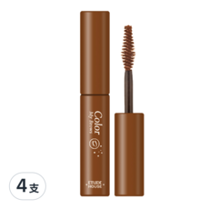 ETUDE 眉飛色舞染眉膏 4.5g, 04 NaturalBrown, 4支