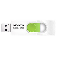 ADATA 威剛 USB3.2 隨身碟 UV320 白色, 64GB, 1個