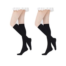 씨티컴퍼니 여성용 골프 니삭스 반스타킹 2켤레