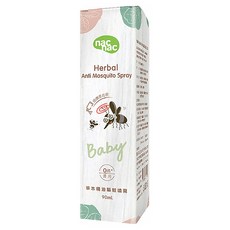 nac nac 草本精油驅蚊噴霧 0歲以上, 90ml, 1瓶