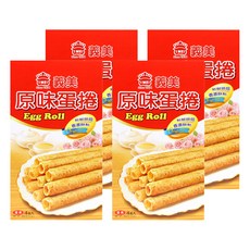 義美 蛋捲 原味, 60g, 4盒