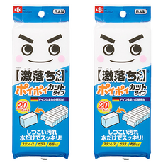 LEC 激落君 免洗劑去污科技海綿 小方塊 20入, 2包