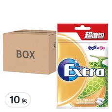 Extra 益齒達 潔淨無糖口香糖 香濃密瓜口味, 28g, 10包