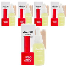 Jello Jello 卸甲底膠組 One Kill, 可剝式, 無需丙酮卸甲, One Kill 卸甲液30ml*1+美甲基底凝膠10ml*1, 5組