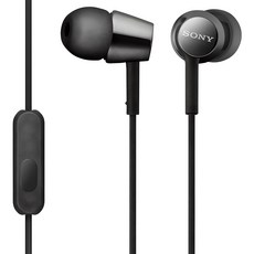 SONY 索尼 彩色入耳式耳機, MDR-EX155AP, 黑色的