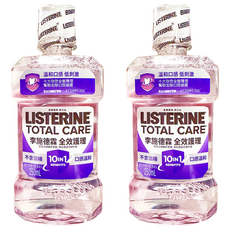 LISTERINE 李施德霖 全效護理除菌漱口水 無酒精配方, 6大功效全面護理, 250ml, 2瓶