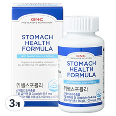 GNC 위헬스 포뮬라 위건강 감초추출물, 60정, 3개