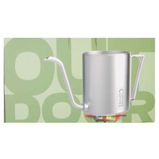Driver CAMPING COFFEE 戶外手沖壺, 600ml SUS304食品級不銹鋼, CP-CTP395, 1個