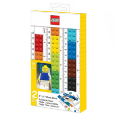 LEGO樂高 創意組裝文具尺(15-30公分) 附人偶, 1盒