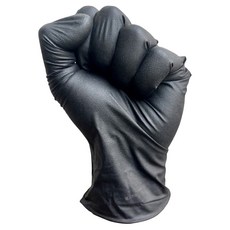 MEDIHAND 美恆 NBR手套 微粒止滑 厚款手套, 黑色, 5.5克, 100支, S號, S, 1盒