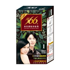 566 美色護髮染髮霜 1號 沉穩深黑, 添加天然植物護髮精華, 1盒