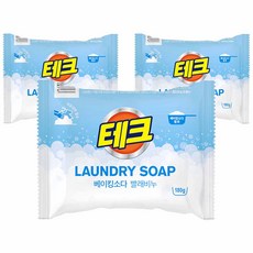 테크 베이킹소다 세탁비누, 180g, 3개
