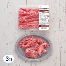 도드람한돈 1등급 등심꽃살 구이용 (냉장), 600g, 3개
