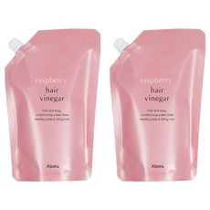 어퓨 라즈베리 헤어 식초 리필용 라즈베리향, 400ml, 2개