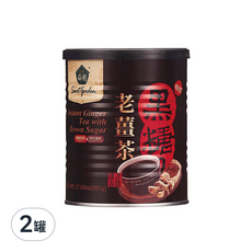薌園 黑糖老薑茶, 即沖即溶, 冷熱皆宜, 500g, 2罐