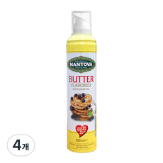 만토바 해바라기 오일 스프레이 버터향, 200ml, 4개
