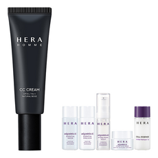 헤라 옴므 CC크림 50ml + 아쿠아 볼릭 5종 심플세트, 내추럴 베이지, 1세트
