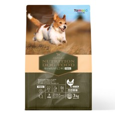 탐사 프리미엄 뉴트리션 도그 푸드 강아지 사료, 치킨, 1개, 3kg