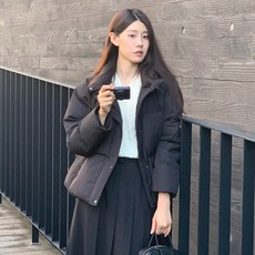 마인드브릿지 여성용 두굿 숏다운 점퍼 MYDJ82A1