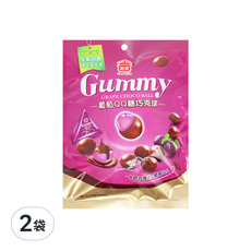 義美 QQ糖巧克球三角包 葡萄, 160g, 2袋