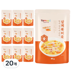 탐사 강아지 보양간식, 80g, 20개, 삼계&북어죽