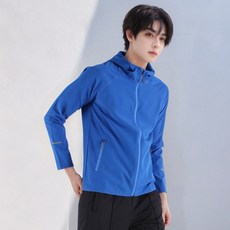 男款彈性連帽防風布防風外套 NR718