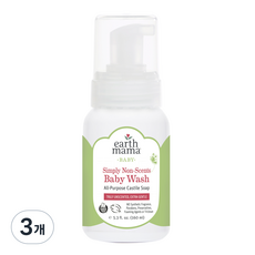 얼스마마 내츄럴 무향 베이비워시, 160ml, 3개