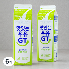 맛있는우유GT 깔끔한 저지방우유, 900ml, 6개