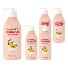 Funny Pia Happy Duck兒童用洗髮精 草莓香, 500ml, 5個