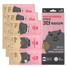 미팩토리 3단 흑돼지 코팩, 3개입, 1개 3개입, 1개