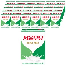 서울우유 멸균 흰우유, 200ml, 120개 200ml, 120개