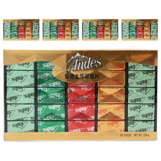 Andes 安迪士 綜合可可薄片禮盒, 60片, 236g, 5盒