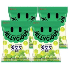 LOTTE 樂天 Jellycious青葡萄軟糖, 72g, 4包