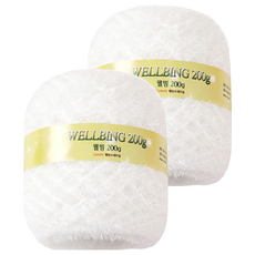 연일섬유 웰빙수세미 콘사 뜨개실 200g, 01흰색, 2개 01 흰색, 2개