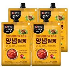 청정원순창 양념 쌈장, 760g, 1박스 190g, 4개
