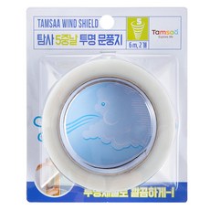 Tamsaa 透明門窗密封貼, 6m, 2入, 2個