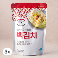 종가 백김치, 500g, 3개