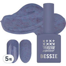 베씨 컬러 젤네일, TD21 패브릭 퍼플, 11ml, 5개