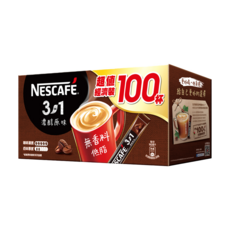NESCAFE 雀巢咖啡 三合一濃醇原味, 15g, 100條, 1盒