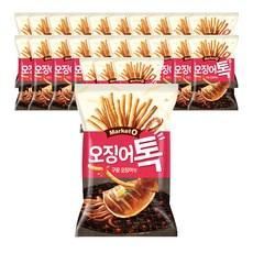 오리온 마켓오 오징어톡, 80g, 24개