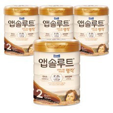 앱솔루트 명작 2FL 분유 2단계, 800g, 4개