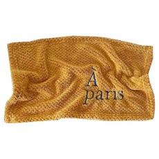 菓拉小舖 擦手巾 a paris 50x30cm 褐色 柔軟吸水, 1入, 1條