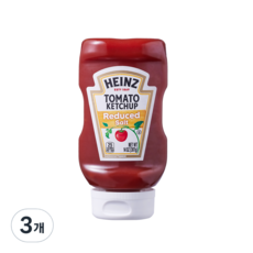 하인즈 리듀스드 솔트 토마토 케첩, 397g, 3개