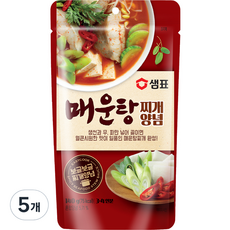 샘표 매운탕 찌개양념, 140g, 5개