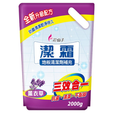 farcent 花仙子 潔霜地板清潔劑補充包 薰衣草, 2kg, 1包