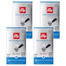 illy 意利 Pod 無咖啡因膠囊咖啡, 7.2克, 4個, 18入
